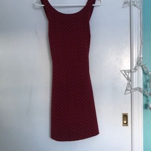 Cheveron Maroon Kids Dress
